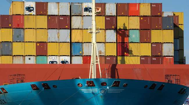 Maersk cargo ship Maersk cargo ship